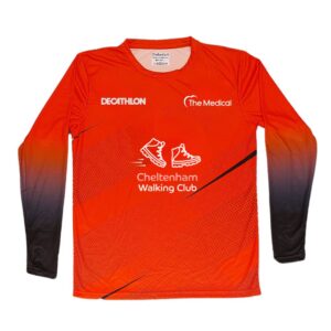 Mens Red Summer Long Sleeve Top Walking