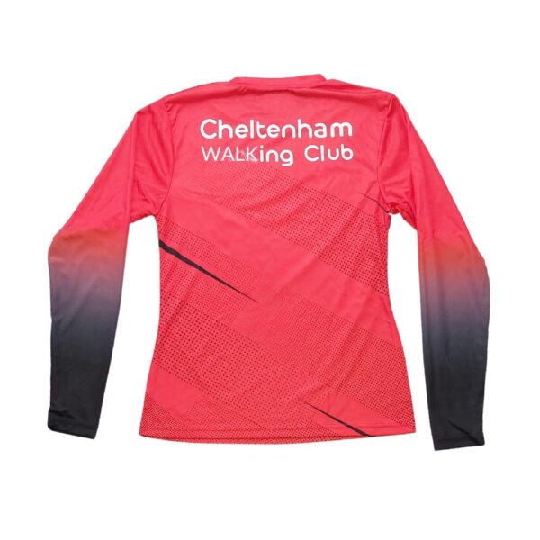 Mens Red Summer Long Sleeve Top Walking