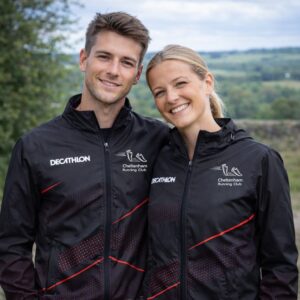 Unisex Black Track Jacket - Runners